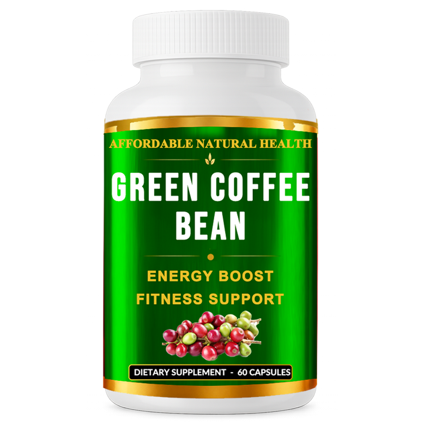 GREEN COFFEE BEAN - NATURAL ENERGY BOOST & FITNESS SUPPORT